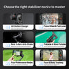 AOCHUAN 3-Axis Handheld Gimbal Stabilizer for Smartphone with Fill Light for iPhone Android Face Tracking Vlog Smart XE