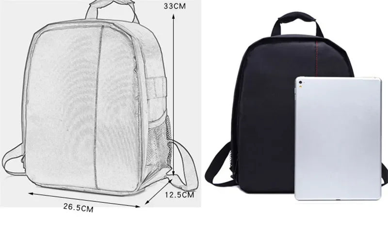 Multi-functional Camera Backpack Video Digital DSLR Bag Waterproof Outdoor Camera Photo Bag Case for Nikon/ for Canon/DSLR