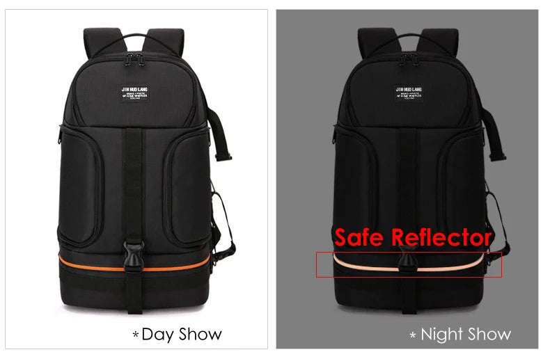 JINNUOLANG Professional Digital SLR Camera Backpack Large Photography Bag Tripod Holder Waterproof Rain Cover Outdoor Hiking
