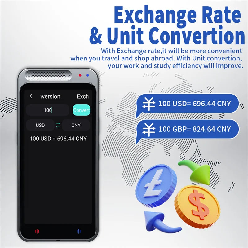 138 Languages Z6 Portable Smart Voice Translator Real-time Multi-Language Speech Interactive Offline Translator Business Travel