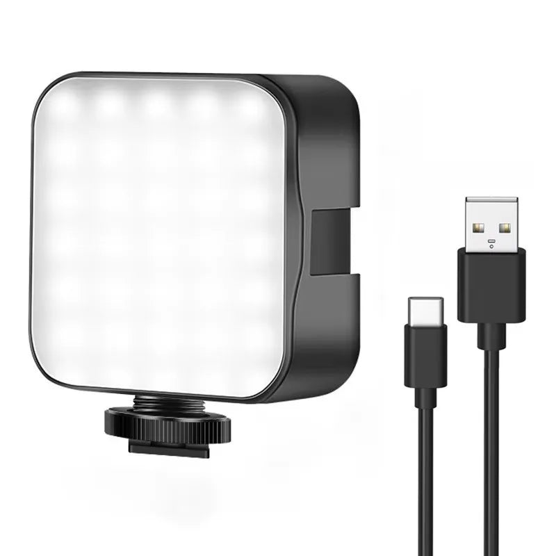 6500K Led Video Light Camera Fill Lights Rechargeable Fill Lamp Portable Photography Lighting for Dji Sony Dslr Canon Cameras