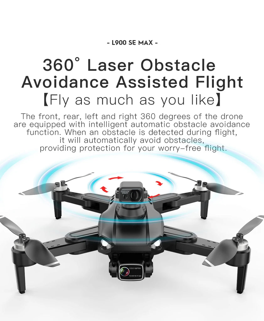New L200 PRO MAX 4K Professional Drone GPS EIS Dual Camera Obstacle Avoidance Flight 2-axis PTZ Brushless Helicopter GPS RC toys