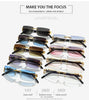 Fashion Rimless Sunglasses Women Men Cheetah Decoration Rectangular Brand Designer Sun Glasses