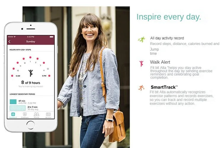Fitbit Charge 2 smart wristband heart rate monitoring exercise pedometer fitness sleep call notification GPS IOS Android