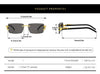 Fashion Rimless Sunglasses Women Men Cheetah Decoration Rectangular Brand Designer Sun Glasses