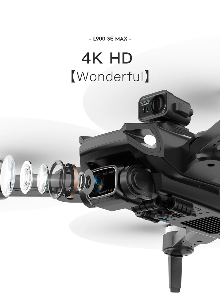 New L200 PRO MAX 4K Professional Drone GPS EIS Dual Camera Obstacle Avoidance Flight 2-axis PTZ Brushless Helicopter GPS RC toys