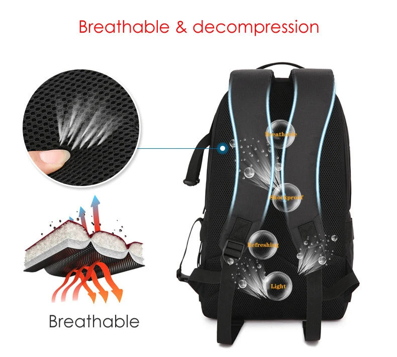 JINNUOLANG Professional Digital SLR Camera Backpack Large Photography Bag Tripod Holder Waterproof Rain Cover Outdoor Hiking