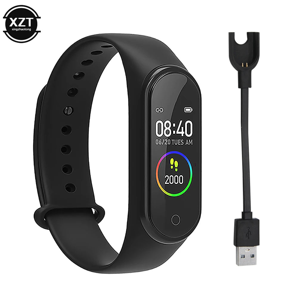 M4 Smart Digital Watch Bracelet IP65 Waterproof with Heart Rate Monitoring Running Calorie Counter Health Sport Tracker