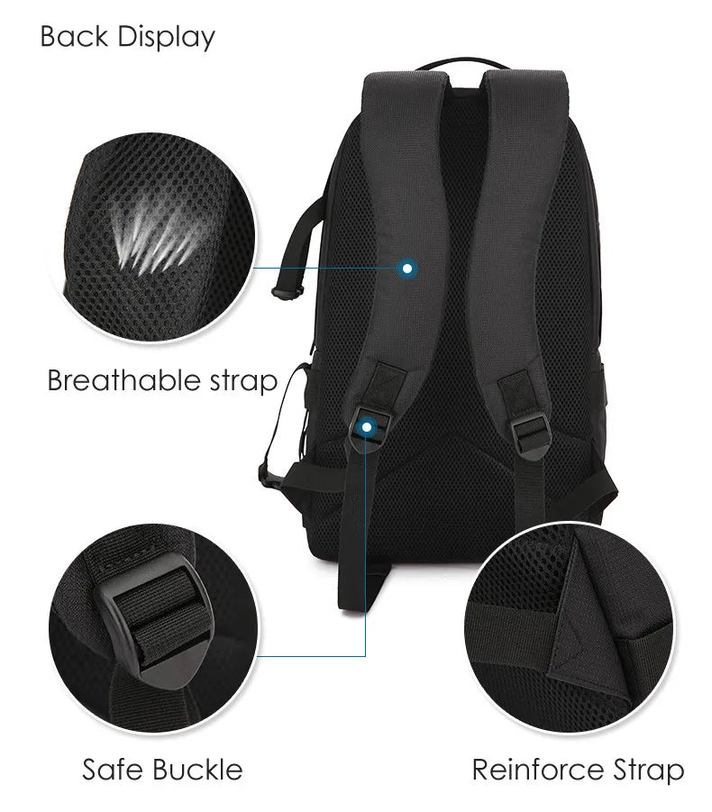 JINNUOLANG Professional Digital SLR Camera Backpack Large Photography Bag Tripod Holder Waterproof Rain Cover Outdoor Hiking