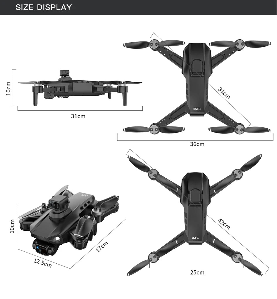New L200 PRO MAX 4K Professional Drone GPS EIS Dual Camera Obstacle Avoidance Flight 2-axis PTZ Brushless Helicopter GPS RC toys