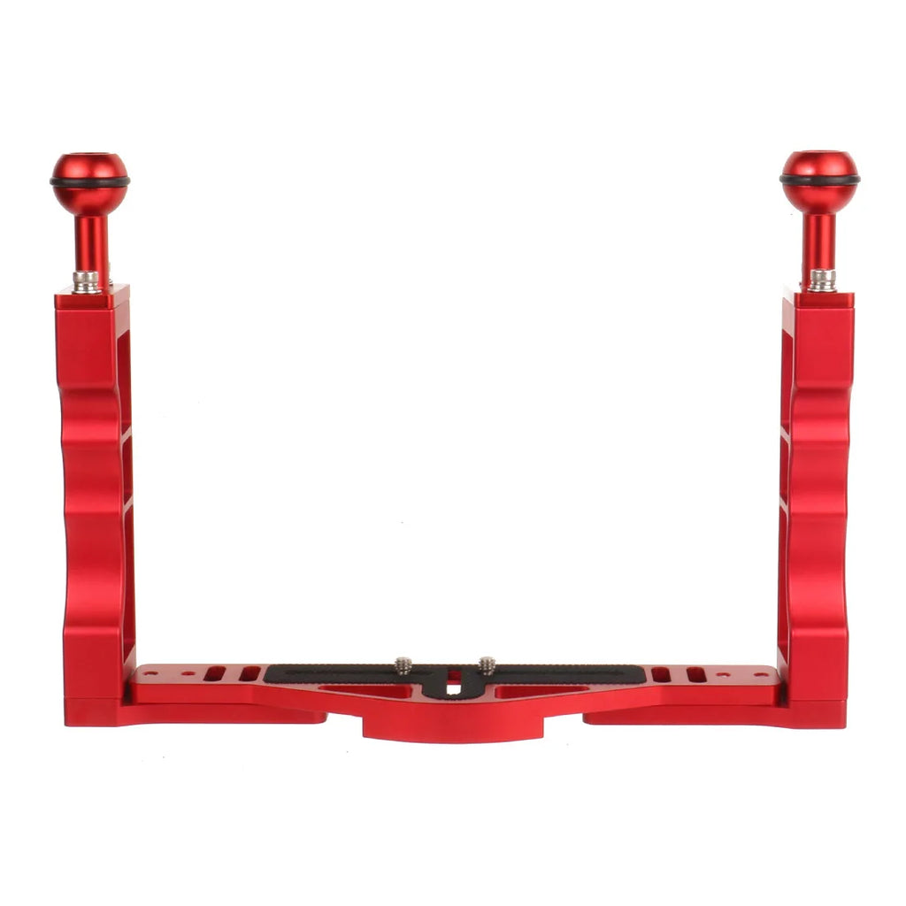 Diving Dual Handle Tray Stabilizer Bracket Rig Bracket Kit w Buoyancy Float Arm Underwater Fill Lights for GoPro 10 DSLR Cameras
