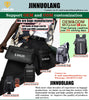 JINNUOLANG Professional Digital SLR Camera Backpack Large Photography Bag Tripod Holder Waterproof Rain Cover Outdoor Hiking