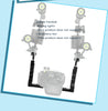 Diving Dual Handle Tray Stabilizer Bracket Rig Bracket Kit w Buoyancy Float Arm Underwater Fill Lights for GoPro 10 DSLR Cameras