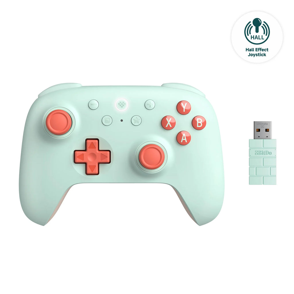 8BitDo Ultimate 2C Wireless Gaming Controller，Gamepad with Hall Effect for PC, Windows 10, 11, Steam Deck, Raspberry Pi, Android