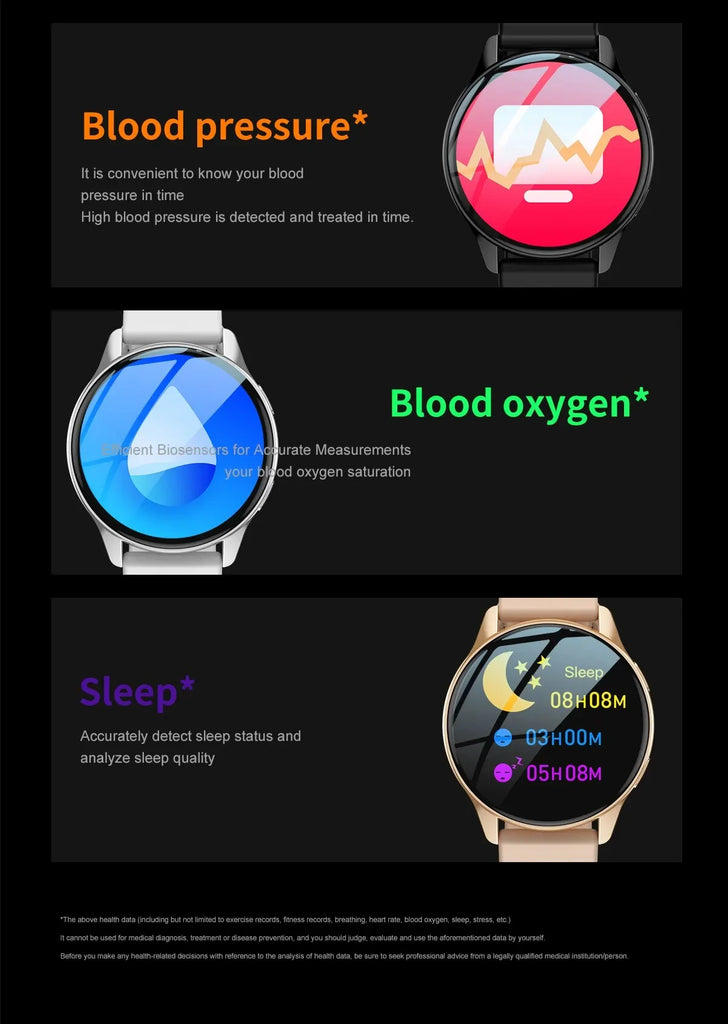 LIGE New Smart Watch 2025 Wireless Charging Smartwatch Bluetooth Calls Watches Men Women Fitness Bracelet Custom Watch Face +Box