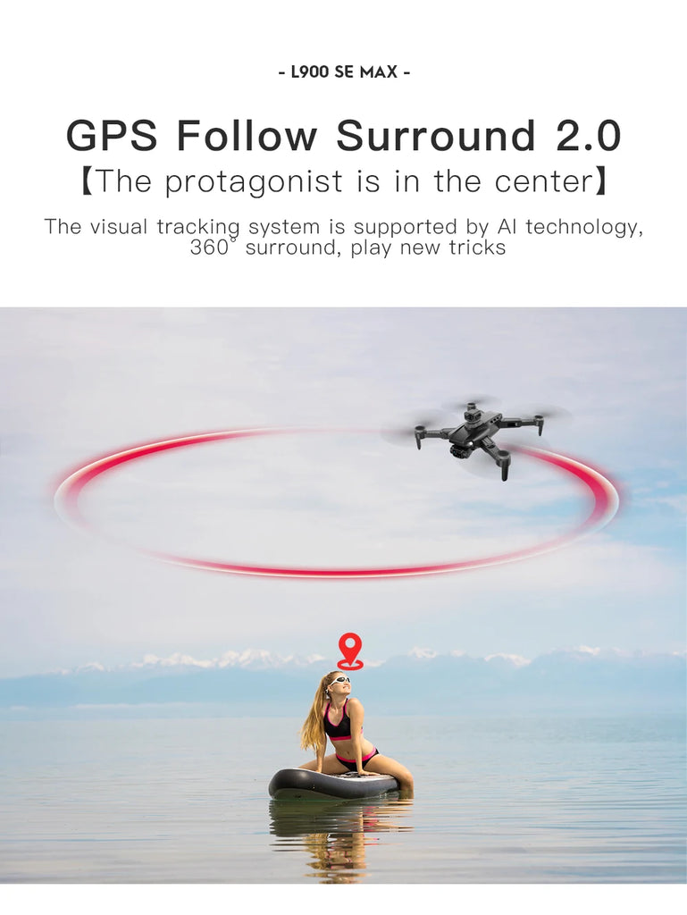 New L200 PRO MAX 4K Professional Drone GPS EIS Dual Camera Obstacle Avoidance Flight 2-axis PTZ Brushless Helicopter GPS RC toys