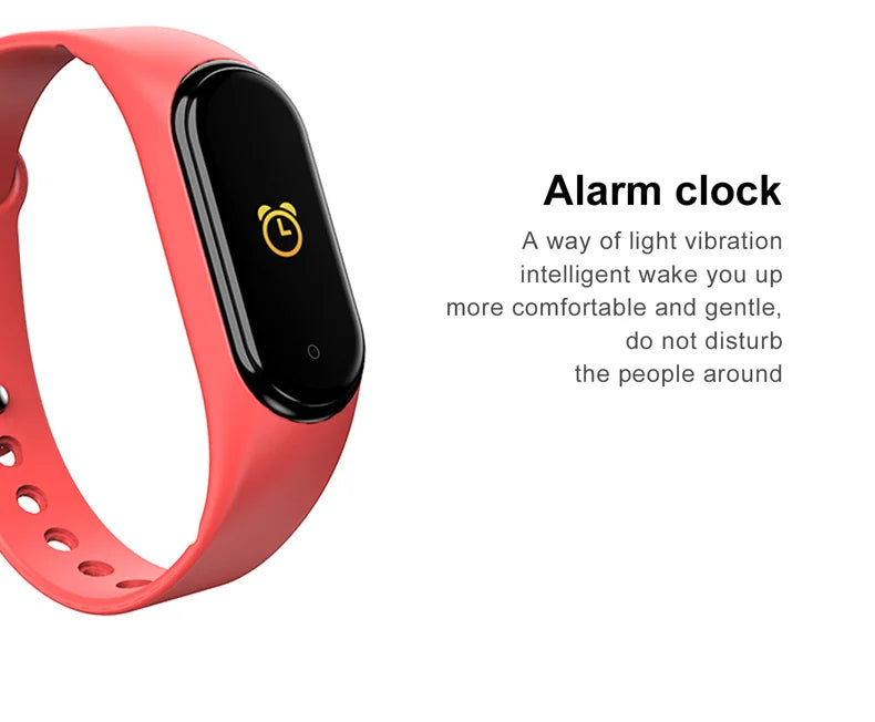 M4 Smart Digital Watch Bracelet IP65 Waterproof with Heart Rate Monitoring Running Calorie Counter Health Sport Tracker
