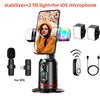 FANGTUOSI New Selfie Stick 360 Rotation Follow-up Gimbal Stabilizer Monopod Desktop Tracking Gimbal With Remote for Tiktok Live
