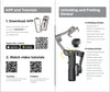 AOCHUAN 3-Axis Handheld Gimbal Stabilizer for Smartphone with Fill Light for iPhone Android Face Tracking Vlog Smart XE