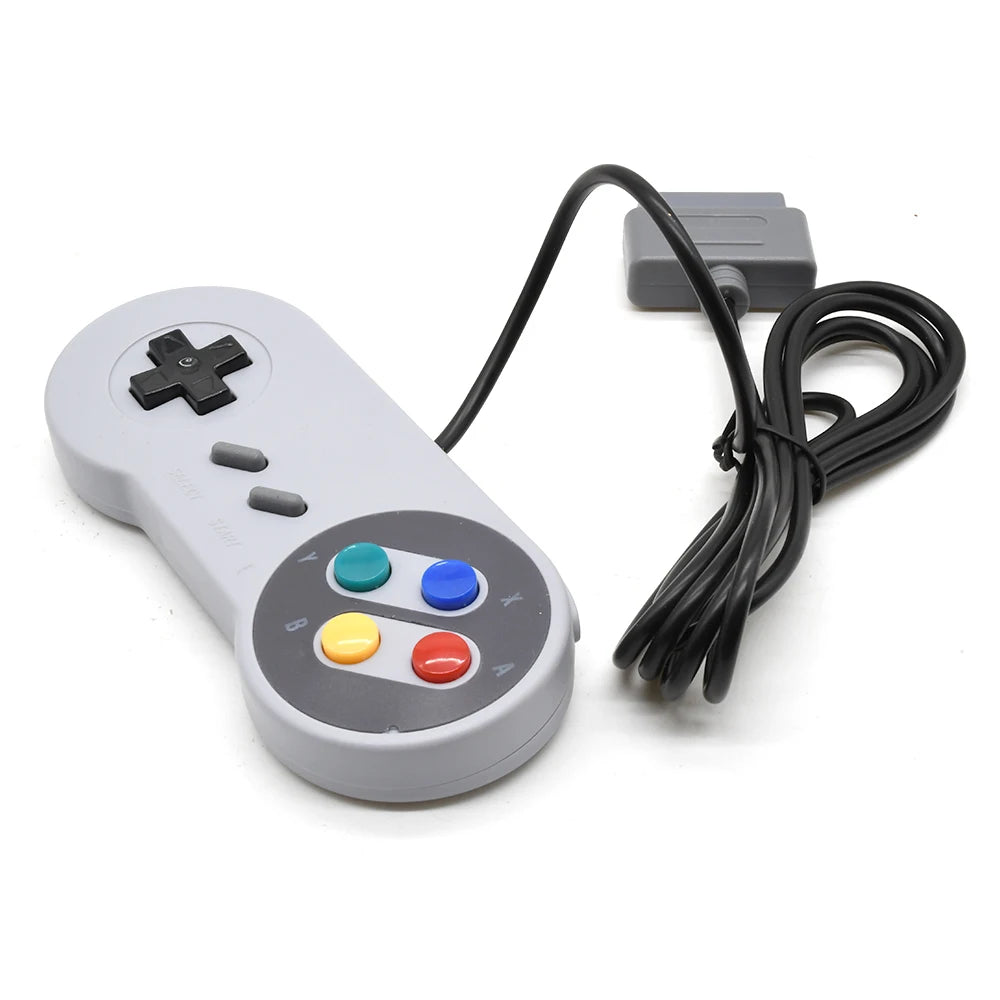 16 Bit SNES Gamepad FC Gamepad High Quality Button Pad Retro Classic Handheld Gamepad Video Game Player TV Mini Gamepad