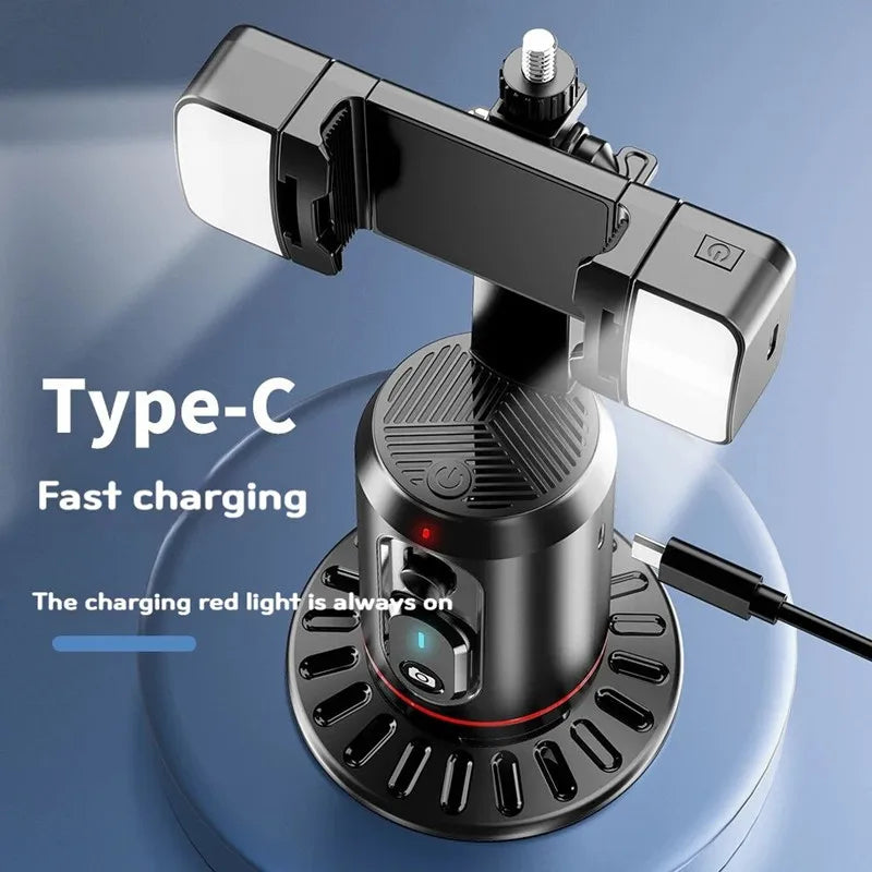 FANGTUOSI New Selfie Stick 360 Rotation Follow-up Gimbal Stabilizer Monopod Desktop Tracking Gimbal With Remote for Tiktok Live