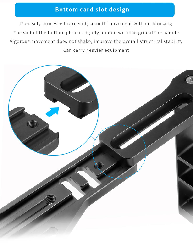 Diving Dual Handle Tray Stabilizer Bracket Rig Bracket Kit w Buoyancy Float Arm Underwater Fill Lights for GoPro 10 DSLR Cameras