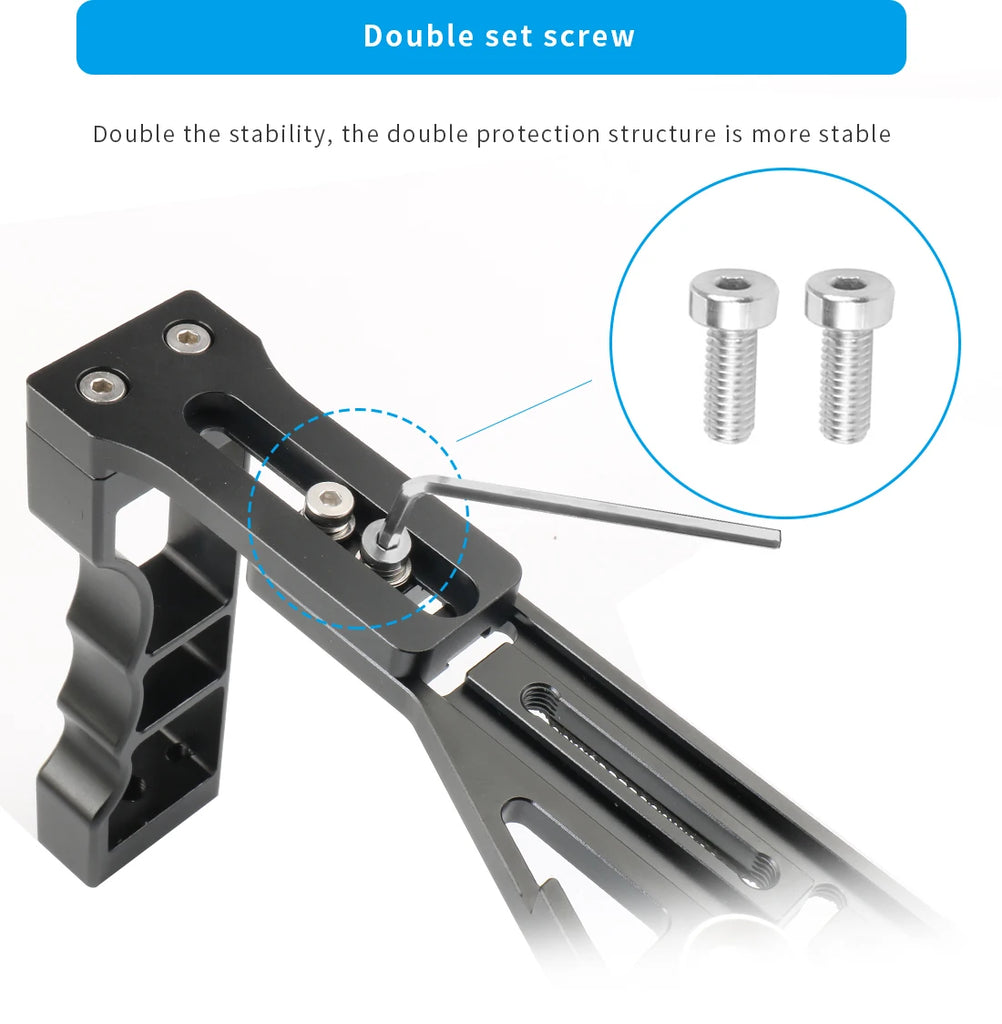 Diving Dual Handle Tray Stabilizer Bracket Rig Bracket Kit w Buoyancy Float Arm Underwater Fill Lights for GoPro 10 DSLR Cameras