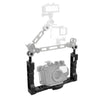 Diving Dual Handle Tray Stabilizer Bracket Rig Bracket Kit w Buoyancy Float Arm Underwater Fill Lights for GoPro 10 DSLR Cameras
