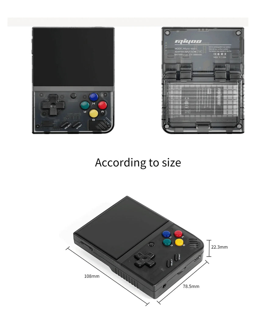 MIYOO Mini Plus Portable Retro Handheld Game Console V2 Mini+ 3.5 Inch IPS Screen Classic Video Game Console Linux System Gift