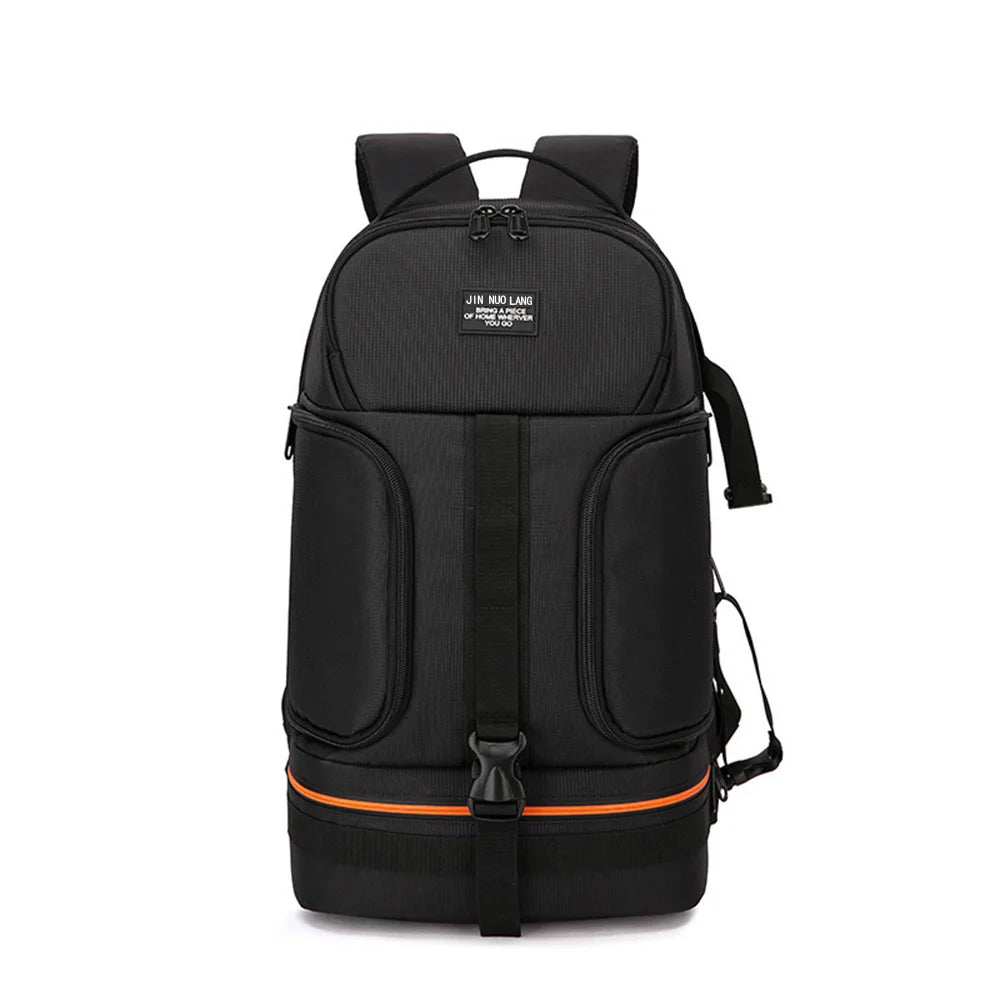 JINNUOLANG Professional Digital SLR Camera Backpack Large Photography Bag Tripod Holder Waterproof Rain Cover Outdoor Hiking